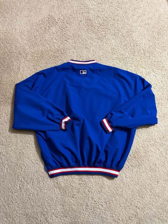 Vintage Chicago Cubs Starter Genuine Merchandise V-Neck Pullover Windbreaker Jac - Picture 3 of 4